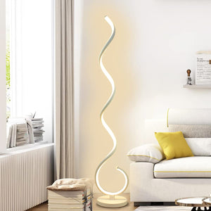 Spiral LED Floor Lamp 40W Dimmable with Remote Control