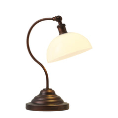 Cordless LED Table Lamp with Swing Arm & Plastic Shade
