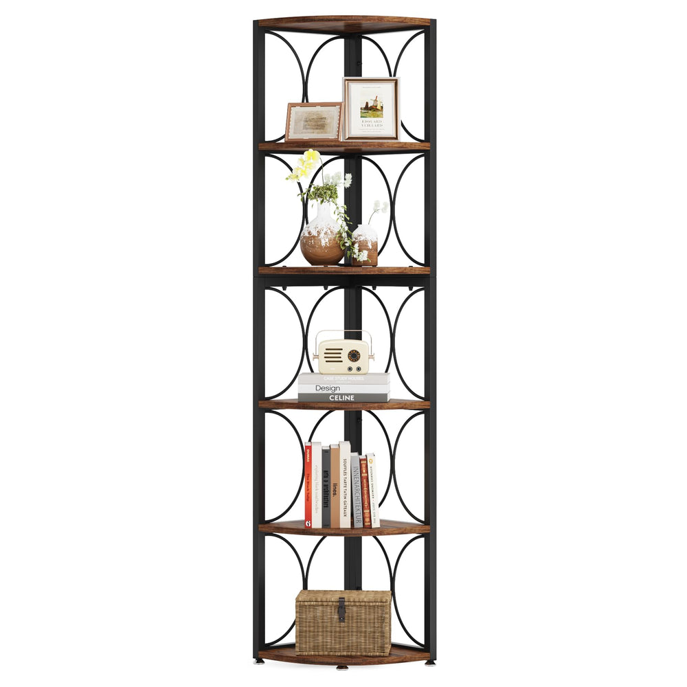 6-Tier Corner Shelf, 67" Tall