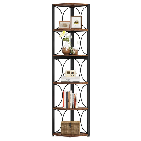 6-Tier Corner Shelf, 67" Tall