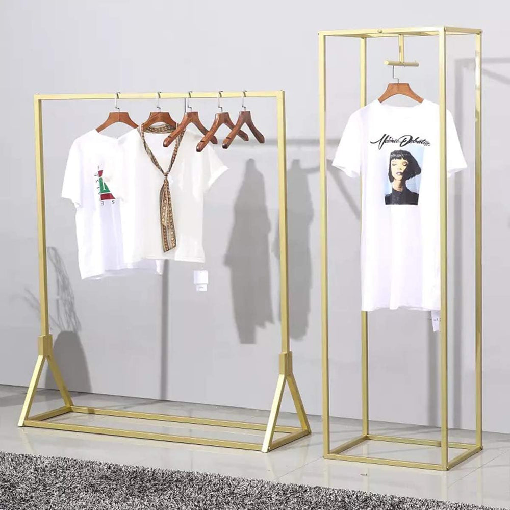 Heavy Duty Metal Garment Rack – Floor-Standing Clothing Display