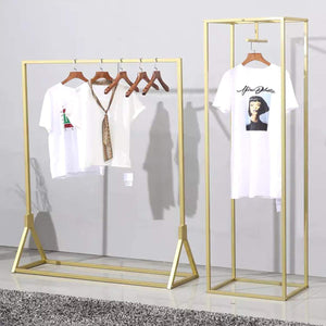 Heavy Duty Metal Garment Rack – Floor-Standing Clothing Display