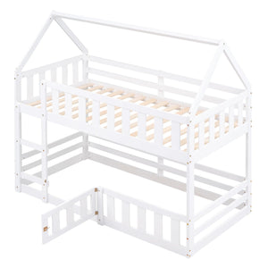 Twin Over Twin House Bunk Bed