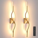 LED Wall Sconces Set of 2 – Dimmable, Remote Control, USB Rechargeable