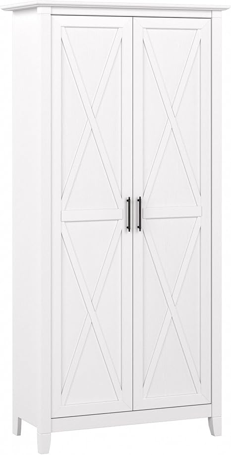 Tall Storage Cabinet with Doors – 5-Shelf Accent Cabinet