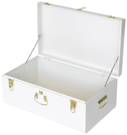 Metal Storage Trunk Set with Locking Clasps