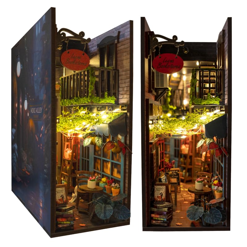DIY Book Nook Miniature Kit with LED Lights