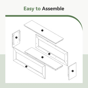 Solid Wood Entryway Bench with Storage Shelf