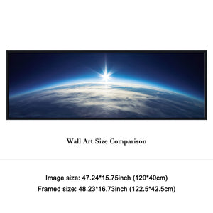 Blue Universe Earth Canvas Wall Art – Framed & Gallery Wrapped