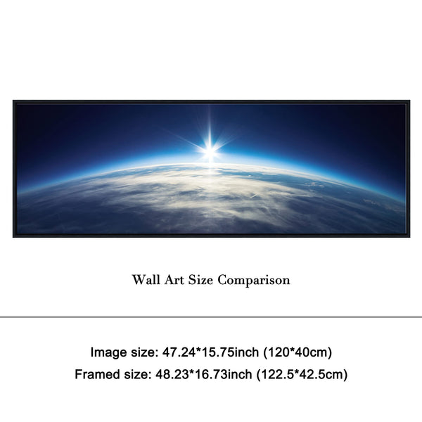 Blue Universe Earth Canvas Wall Art – Framed & Gallery Wrapped