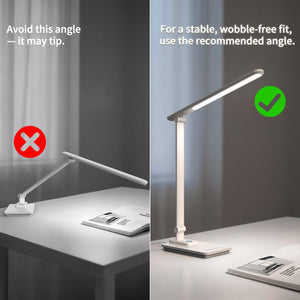 LED Desk Lamp with USB Port & Touch Control