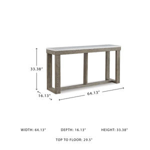 Marble Top Console Sofa Table
