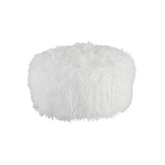 Faux Fur Oversized Accent Ottoman