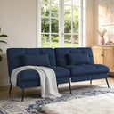 Convertible Futon Sofa Bed with Adjustable Backrest