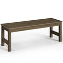 48" HDPE Outdoor Garden Bench – 2-Person Patio Bench