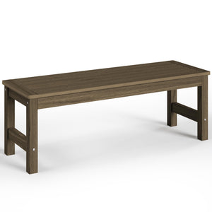 48" HDPE Outdoor Garden Bench – 2-Person Patio Bench
