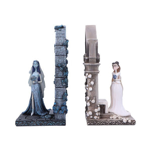 Corpse Bride Emily & Victoria Bookends – Gothic Resin Collectible Set