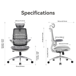 Ergonomic Mesh Office Chair with 3D Flip-Up Armrests & Dual Back Support