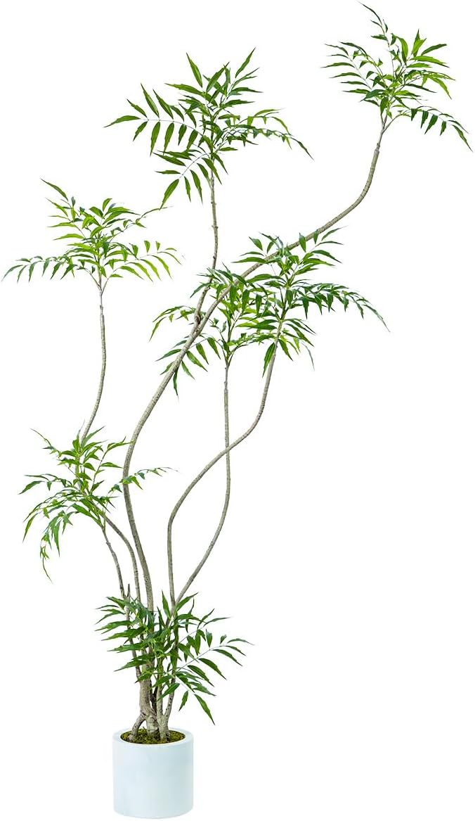 Tall Artificial Mahonia Tree – Indoor Fake Potted Plant