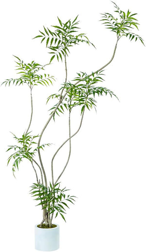 Tall Artificial Mahonia Tree – Indoor Fake Potted Plant