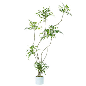 Tall Artificial Mahonia Tree – Indoor Fake Potted Plant