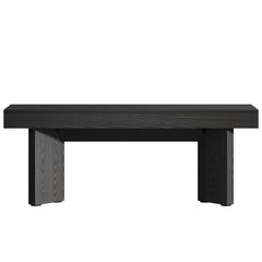 47" Farmhouse Wooden Dining Bench