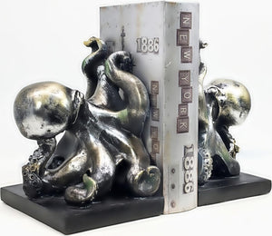 Nautical Octopus Bookends – Antique Bronze Finish