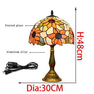 Tiffany Style Stained Glass Table Lamp