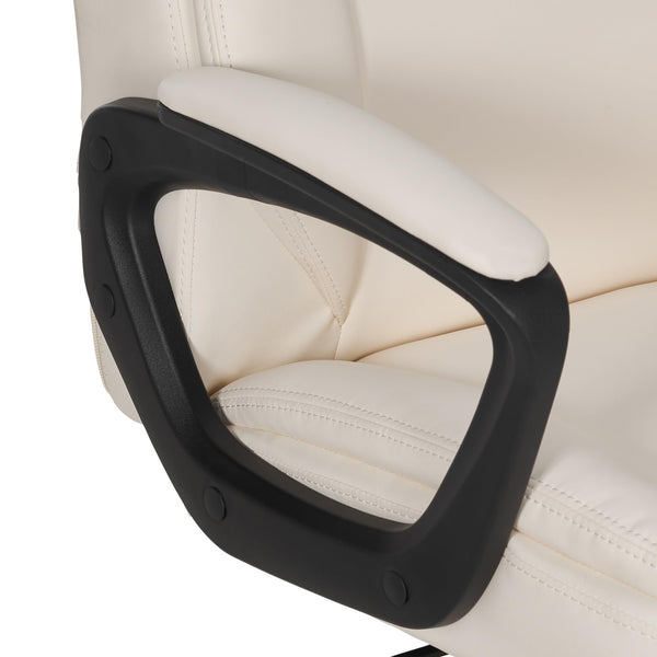 Mid-Back Office Chair with Armrests & Adjustable Height
