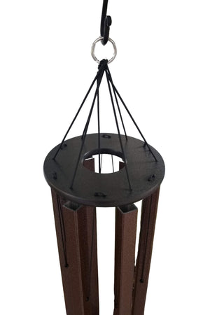 65" Large Bronze Wind Chime – Powder-Coated Aluminum Tubes