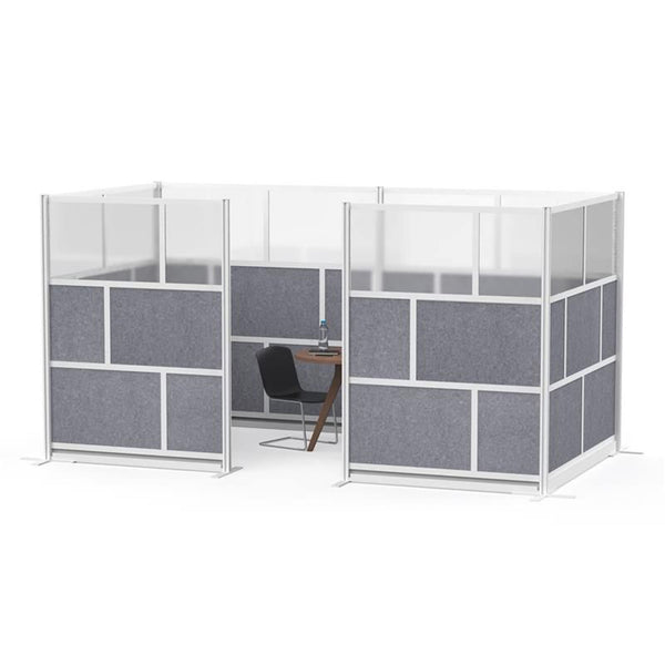 Modular Wall Room Divider System with Acoustic PET Panels
