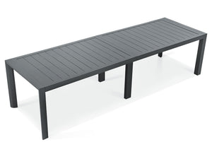 Large Aluminum Rectangular Outdoor Dining Table for 10