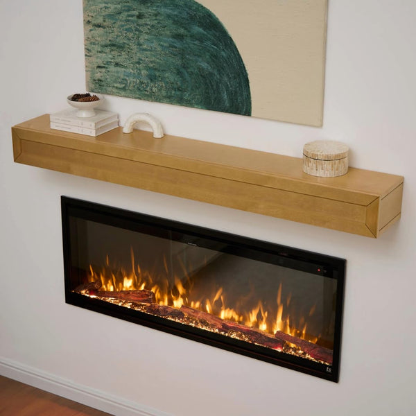 60" Smart Electric Fireplace – Wall Mount & Recessed
