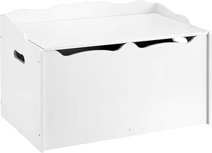 Kids Wooden Toy Storage Chest with Safety Lid