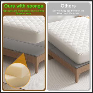 Metal Frame Bunkie Board with Foam Top — Foldable, Noise-Free Mattress Support