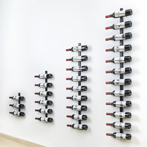 Wall-Mounted Metal Wine Rack – 9, 12, 24 & 36 Bottle Organizer