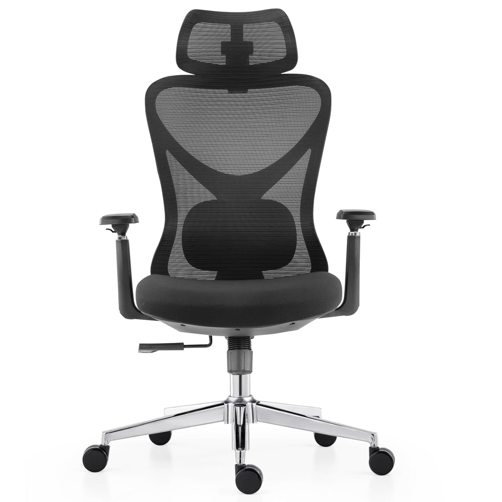 Ergonomic Mesh Office Chair with 3D Adjustable Headrest & Lumbar Support