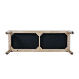 Upholstered Accent Bench with Wood Legs