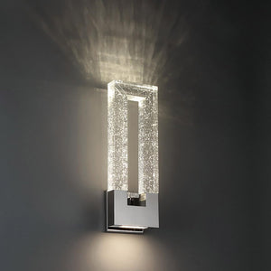 LED Wall Sconce Polished Nickel Dimmable ADA Compliant