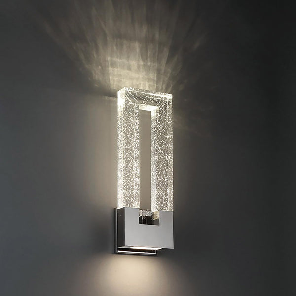 LED Wall Sconce Polished Nickel Dimmable ADA Compliant