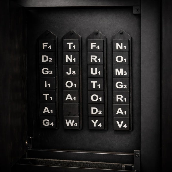 Oversized Magnetic Wall Word Game Board with Chalkboard & Storage
