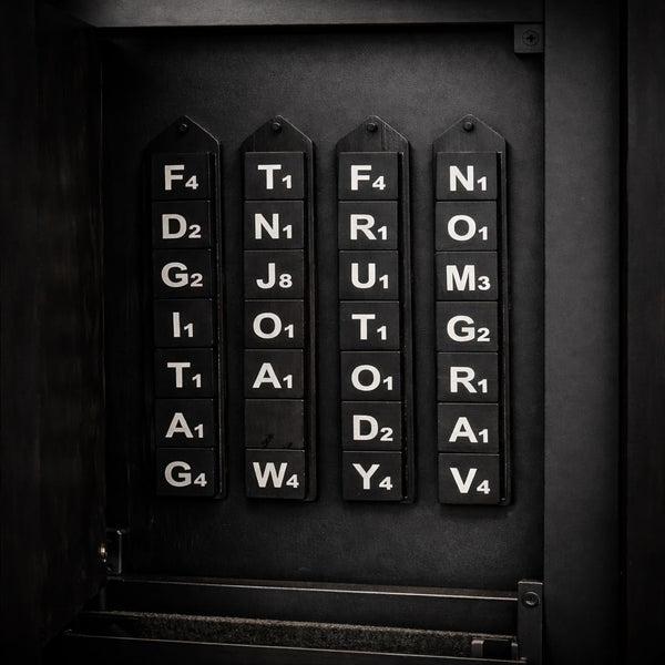Oversized Magnetic Wall Word Game Board with Chalkboard & Storage