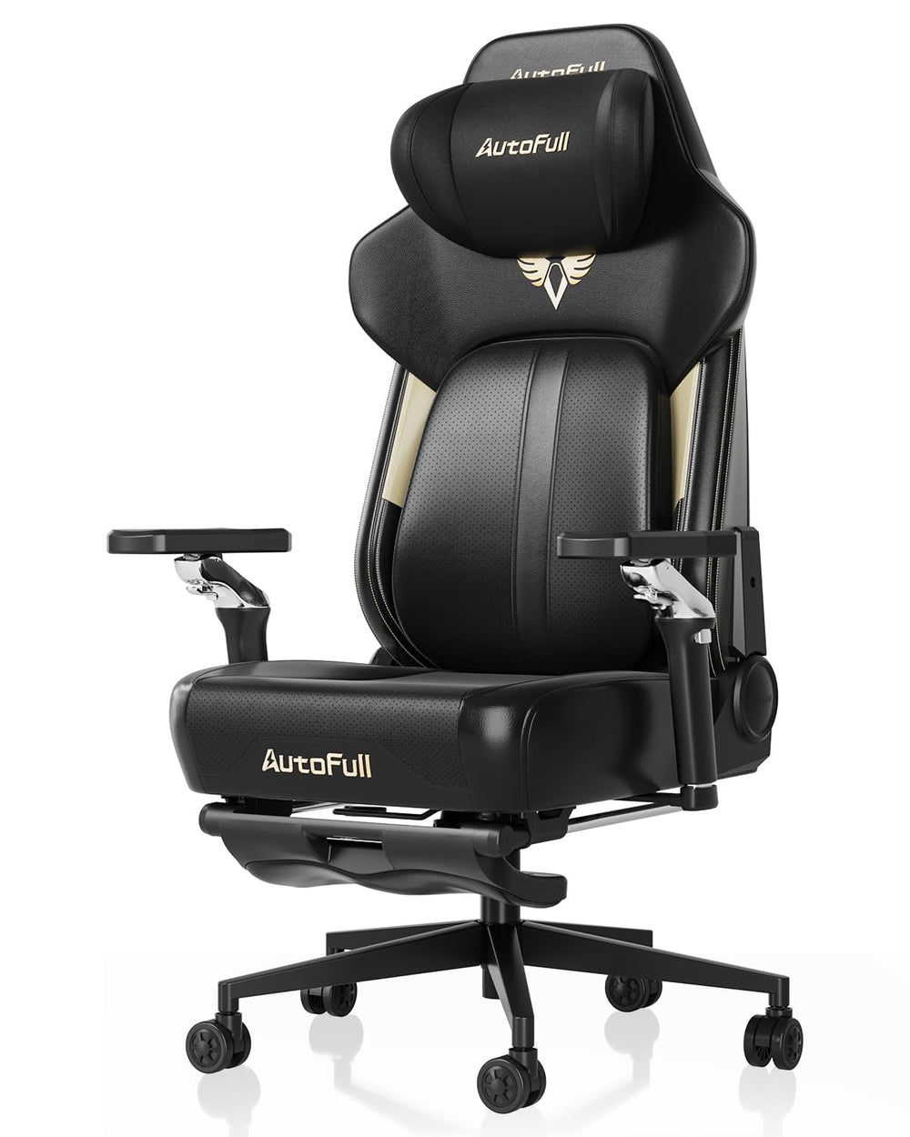 Ergonomic Gaming Chair with Lumbar Support, Massage & Heated Seat