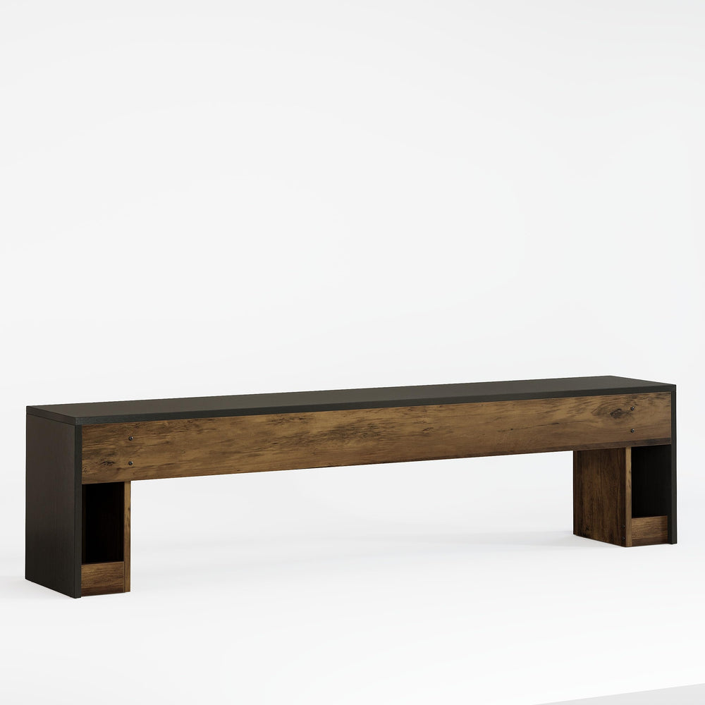 71" Extra Long Entryway Bench with Layered Design