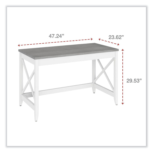 Farmhouse Writing Desk 47" | Light Grey