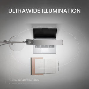 e-Reading LED Desk Lamp with Ultrawide Illumination & Auto-Dimming