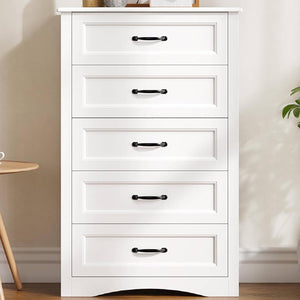 5-Drawer Wood Dresser Storage Cabinet