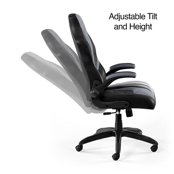Ergonomic Gaming Chair – Adjustable Height, Swivel, Bonded Leather