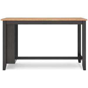 Counter Height Dining Table with Storage Shelves