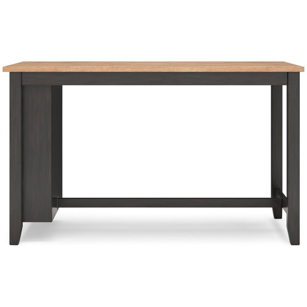 Counter Height Dining Table with Storage Shelves